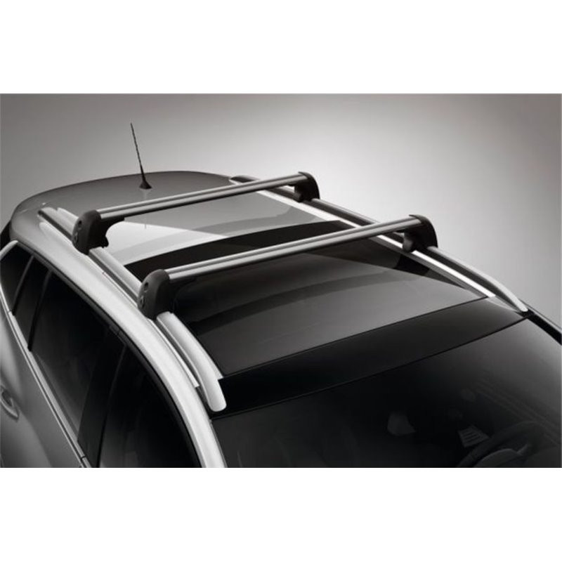 Barres de toit Aluminium pour Renault Clio 4 Estate Break dès 03/2013 -  avec Barres Longitudinales