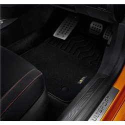 Tapis de sol textile - Premium Renault Sport - Surpiqûre rouge (jeu de 4) - Renault Sport - DAD