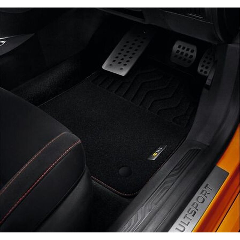 Tapis de sol textile - Premium Renault Sport - Surpiqûre rouge (jeu de 4) - Renault Sport - DAD