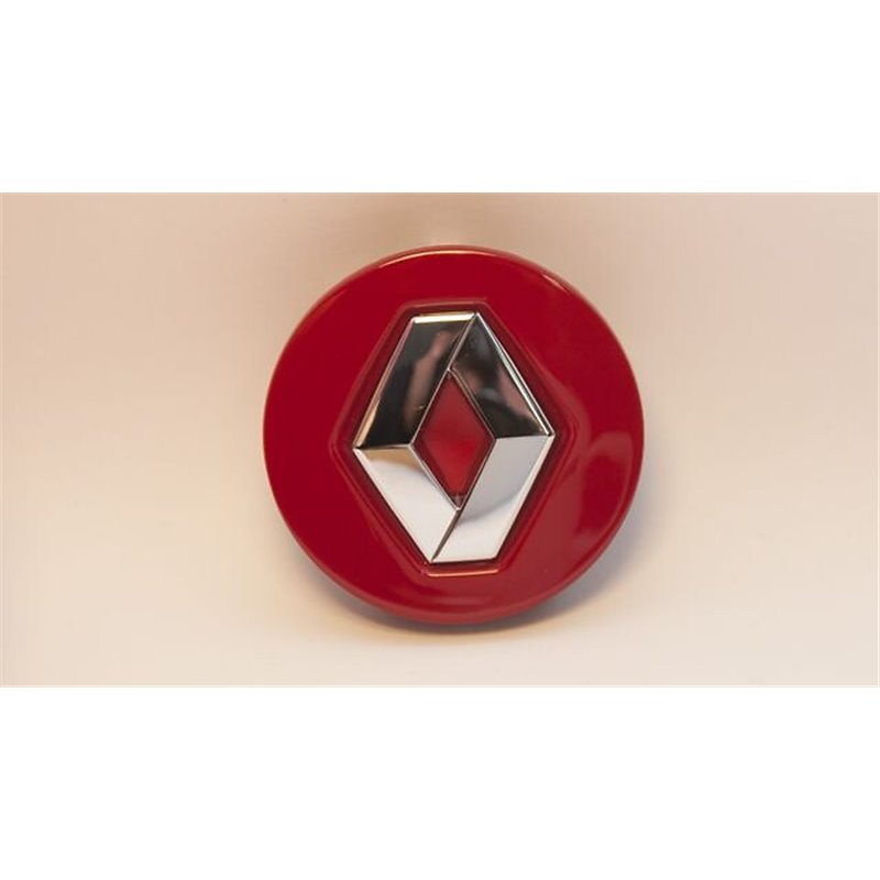 Cabochon Renault rouge flamme